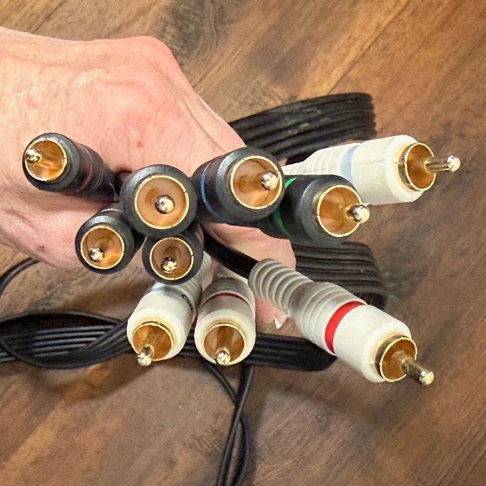 12ft 5 RCA Composite AV Cable Cord VCR DVD Video/Audio